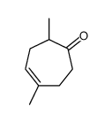 2,5-dimethylcyclohept-4-en-1-one Structure