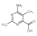 6-amino-2,5-dimethyl-pyrimidine-4-carboxylic acid结构式