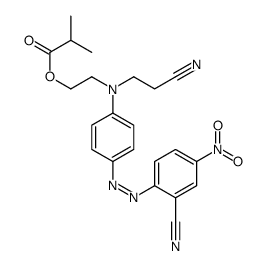 2-[(2-cyanoethyl)[4-[(2-cyano-4-nitrophenyl)azo]phenyl]amino]ethyl isobutyrate Structure