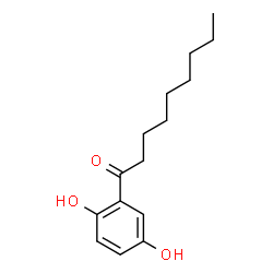 2-(1-Oxononyl)-1,4-benzenediol structure