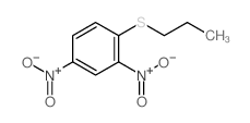 2,4-dinitro-1-propylsulfanyl-benzene结构式