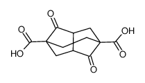 (+)-2,6-Dioxotricyclo[3.3.2.03.7]decane-1,5-dicarboxylic acid Structure