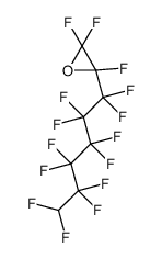 2-(1,1,2,2,3,3,4,4,5,5,6,6-Dodecafluorohexyl)-2,3,3-trifluorooxir ane Structure