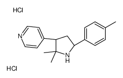 4-[(3S,5R)-2,2-dimethyl-5-(4-methylphenyl)pyrrolidin-3-yl]pyridine,dihydrochloride Structure