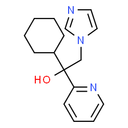 1-Cyclohexyl-2-(1H-imidazol-1-yl)-1-(2-pyridinyl)ethanol结构式