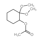 (2,2-dimethoxycyclohexyl) acetate结构式