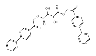 Butanedioic acid,2,3-dihydroxy- (2R,3R)-, bis(2-[1,1'-biphenyl]-4-yl-2-oxoethyl) ester (9CI) picture