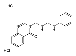 3-[[(2-methylanilino)methylamino]methyl]quinazolin-4-one,dihydrochloride Structure