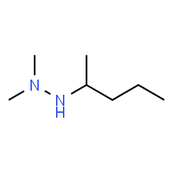1,1-Dimethyl-2-(1-methylbutyl)hydrazine结构式