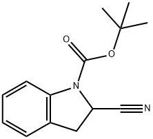 tert-butyl 2-cyanoindoline-1-carboxylate Structure