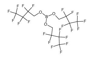 tris(1H,1H-heptafluorobutyl) borate Structure