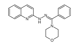 N-[[morpholin-4-yl(phenyl)methylidene]amino]quinolin-2-amine Structure