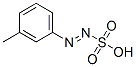 Diazenesulfonic acid, (3-methylphenyl)-, (E)- (9CI) structure
