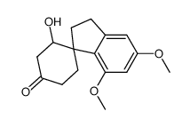 2-hydroxy-5',7'-dimethoxy-2',3'-dihydrospiro[cyclohexane-1,1'-inden]-4-one Structure