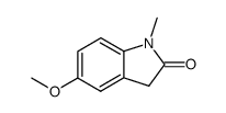 1,3-dihydro-5-methoxy-1-methyl-2H-indol-2-one结构式