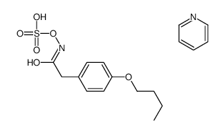 Hydroxylamine-O-sulfonic acid, N-((4-butoxyphenyl)acetyl)-, compd. wit h pyridine (1:1)结构式