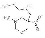 3-methyl-5-nitro-5-pentyl-1,3-oxazinane结构式