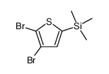 4,5-dibromo-2-trimethylsilylthiophene结构式