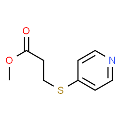 Propanoic acid, 3-(4-pyridinylthio)-, methyl ester (9CI) structure