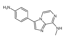 3-(4-aminophenyl)-N-methylimidazo[1,2-a]pyrazin-8-amine Structure