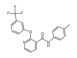 N-(4-methylphenyl)-2-(3-trifluoromethylphenoxy)-3-pyridinecarboxamide结构式