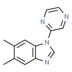 1H-Benzimidazole,5,6-dimethyl-1-pyrazinyl-(9CI)结构式