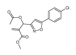 2-{acetoxy[5-(4-chlorophenyl)isoxazol-3-yl]methyl}acrylic acid methyl ester Structure