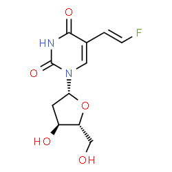 5-(2-fluorovinyl)-2'-deoxyuridine结构式