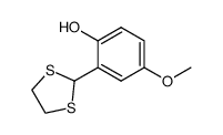 2-(1,3-dithiolan-2-yl)-4-methoxyphenol Structure