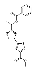 (+/-)-2'-(1-benzoyloxyethyl)-4-methoxycarbonyl-2,4'-bithiazole Structure