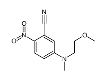 5-[2-methoxyethyl(methyl)amino]-2-nitrobenzonitrile结构式