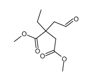 (+/-)-Dimethyl 2-ethyl-2-(formylmethyl)succinate结构式