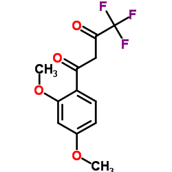 1,3-Butanedione, 1-(2,4-dimethoxyphenyl)-4,4,4-trifluoro structure