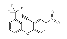 5-nitro-2-[3-(trifluoromethyl)phenoxy]benzonitrile结构式