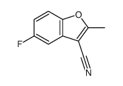 5-fluoro-2-methyl-1-benzofuran-3-carbonitrile Structure