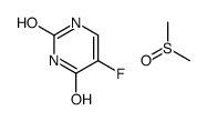 5-fluoro-1H-pyrimidine-2,4-dione,methylsulfinylmethane Structure