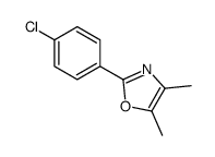 2-(4-chlorophenyl)-4,5-dimethyl-1,3-oxazole Structure