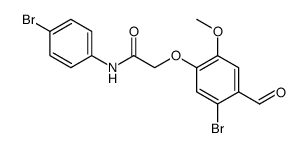 Acetamide, 2-(5-bromo-4-formyl-2-methoxyphenoxy)-N-(4-bromophenyl) Structure