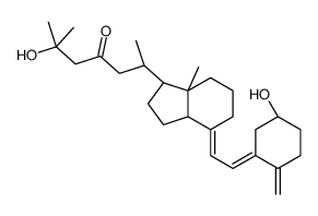 (6R)-6-[(1R,3aS,4E,7aR)-4-[(2Z)-2-[(5R)-5-hydroxy-2-methylidenecyclohexylidene]ethylidene]-7a-methyl-2,3,3a,5,6,7-hexahydro-1H-inden-1-yl]-2-hydroxy-2-methylheptan-4-one Structure