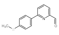 6-(4-methylsulfanylphenyl)pyridine-2-carbaldehyde Structure