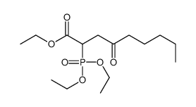 ethyl 2-diethoxyphosphoryl-4-oxononanoate结构式