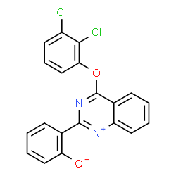2-[4-(2,3-dichlorophenoxy)-2-quinazolinyl]phenol结构式