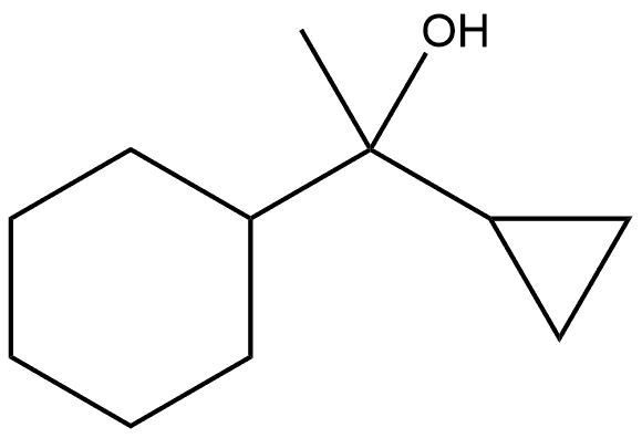 1-cyclohexyl-1-cyclopropylethan-1-ol structure