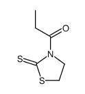 1-(2-硫酮-3-噻唑烷基)-1-丙酮结构式
