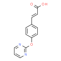 3-[4-(2-PYRIMIDINYLOXY)PHENYL]ACRYLIC ACID Structure