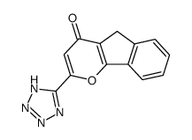 2-(1H-tetrazol-5-yl)-4,5-dihydro-4-oxo-indenopyran structure