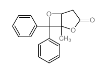1-methyl-7,7-diphenyl-2,6-dioxabicyclo[3.2.0]heptan-3-one structure