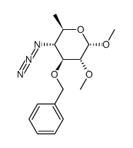 Methyl 4-Azido-4,6-dideoxy-2-O-methyl-3-O-benzyl-α-D-glucopyranoside structure