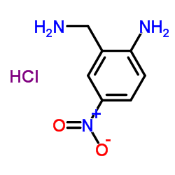 2-(Aminomethyl)-4-nitroaniline hydrochloride (1:1)结构式