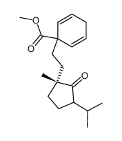 methyl (1R)-1-[2-(3-isopropyl-1-methyl-2-oxocyclopentyl)ethyl]cyclohexa-2,5-diene-1-carboxylate Structure